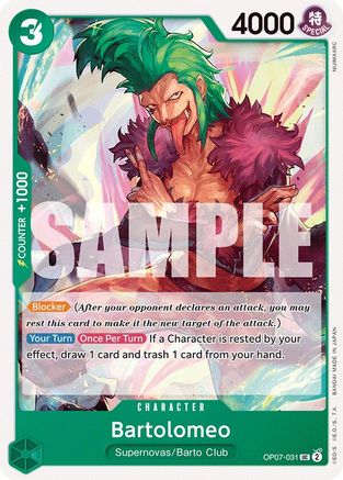 Bartolomeo (OP07-031) - 500 Years in the Future - One Piece