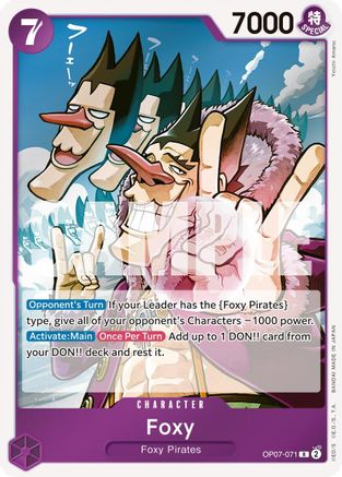 Foxy (071) (OP07-071) - 500 Years in the Future Foil - One Piece
