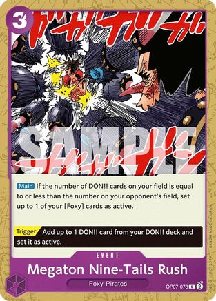 Megaton Nine-Tails Rush (OP07-078) 500 Years in the Future - One Piece