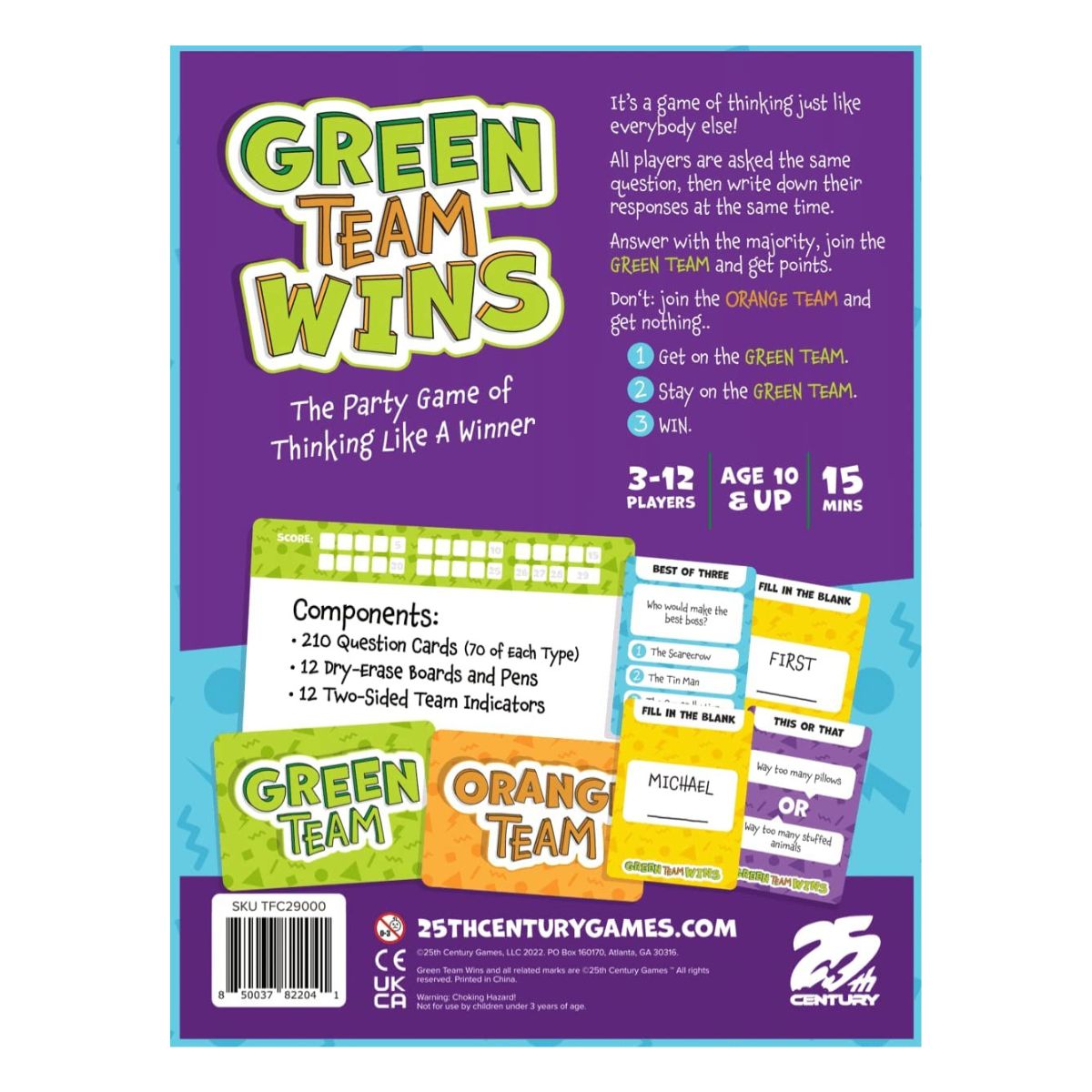 Green Team Wins