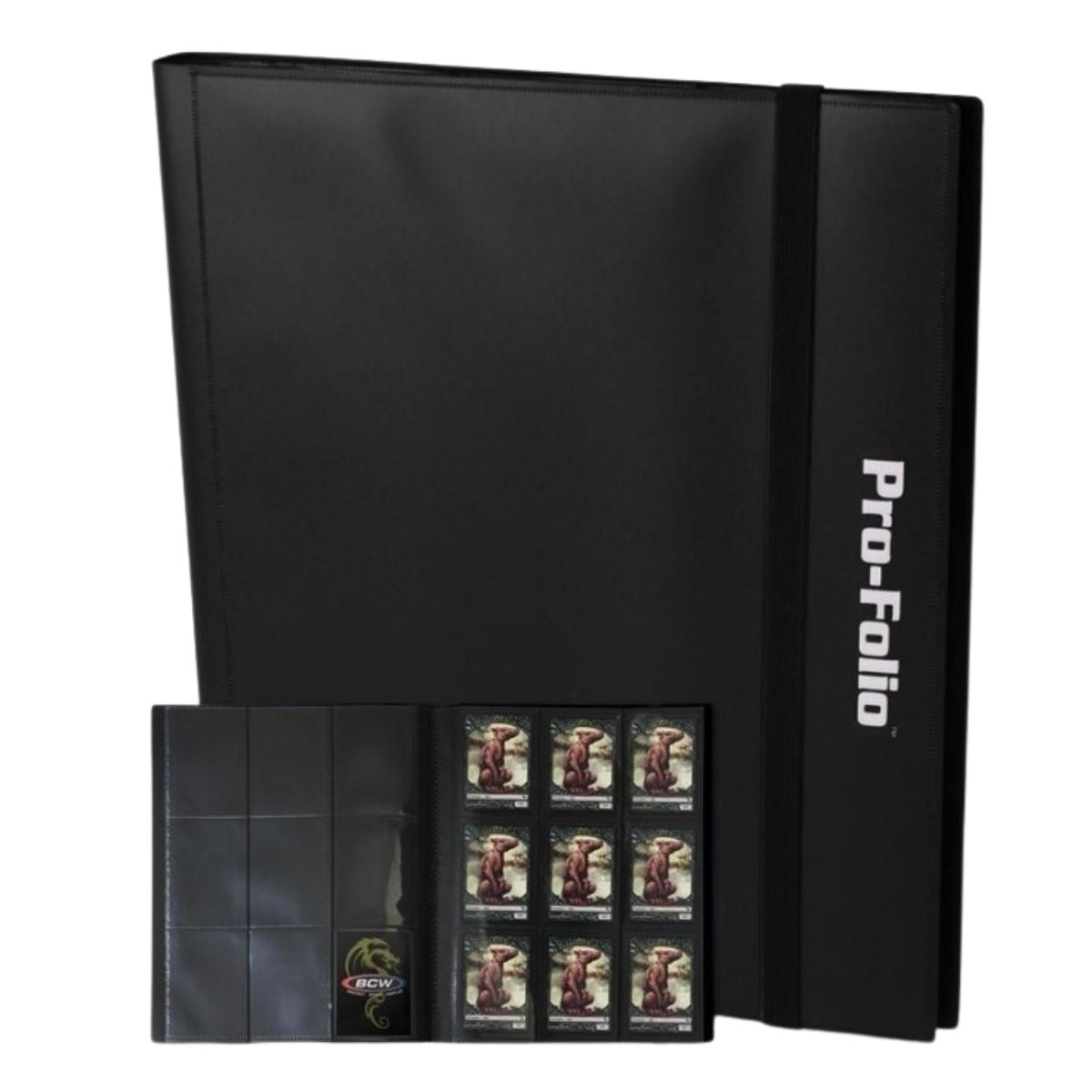 BCW Pro Folio Binder 9 Pocket Black