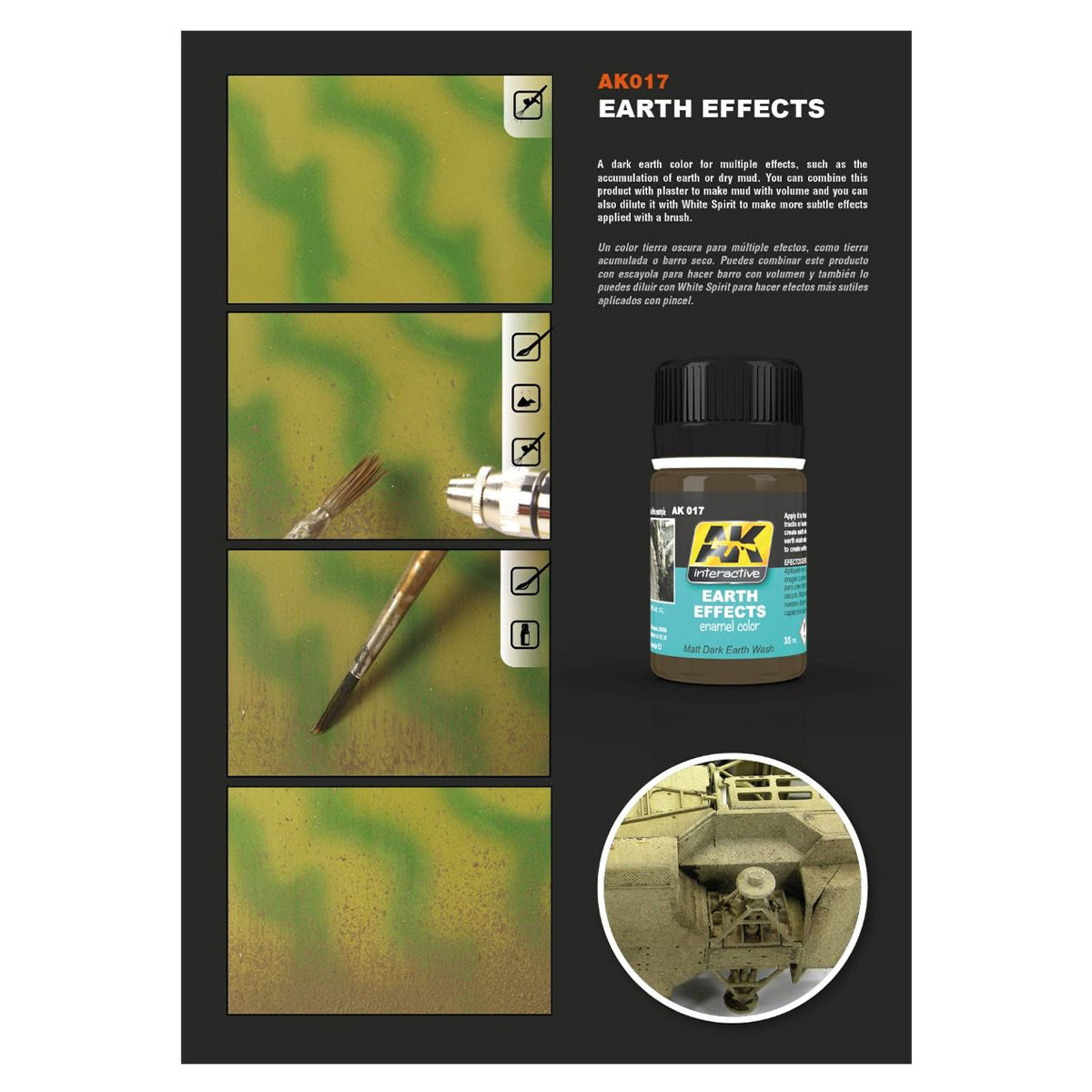 AK Interactive Weathering Products - Earth Effects