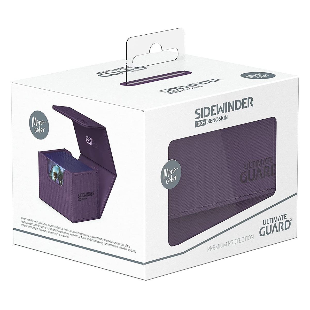 Ultimate Guard Sidewinder 100+ Xenoskin Monocolor Purple Deck Box