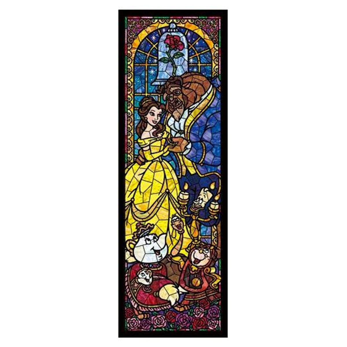 Tenyo Puzzle Disney Beauty & the Beast Stained Glass Puzzle 456 pc