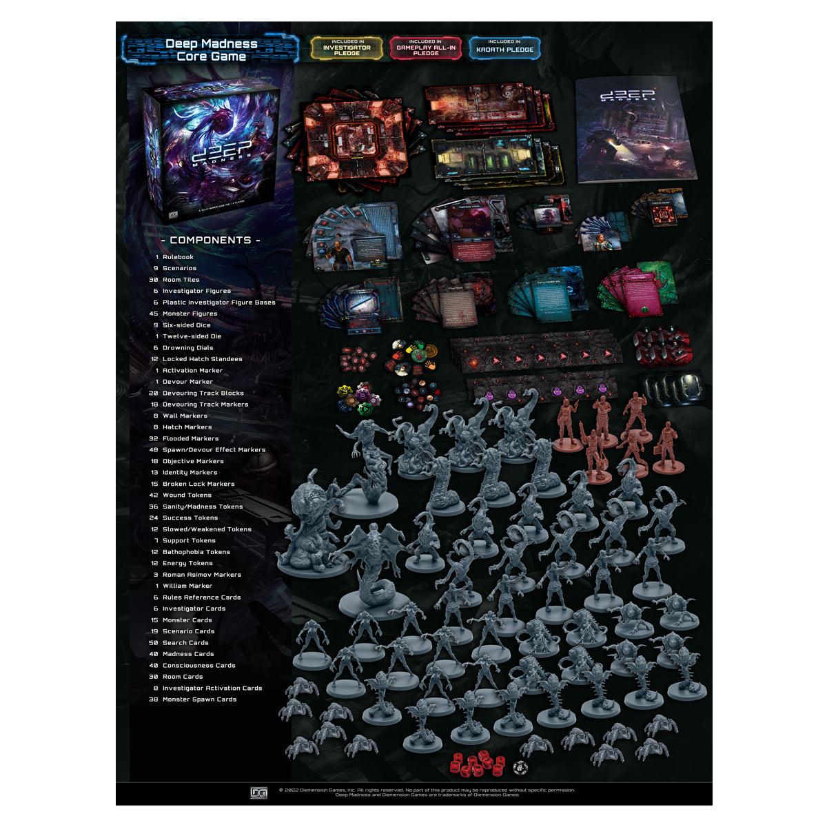 Kickstarter Deep Madness Core Game