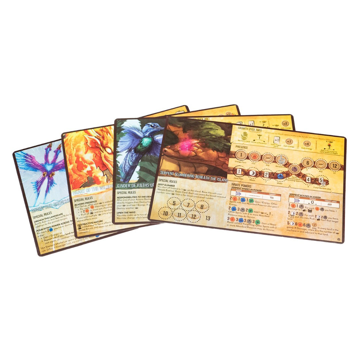 Spirit Island Feather & Flame Foil Panels