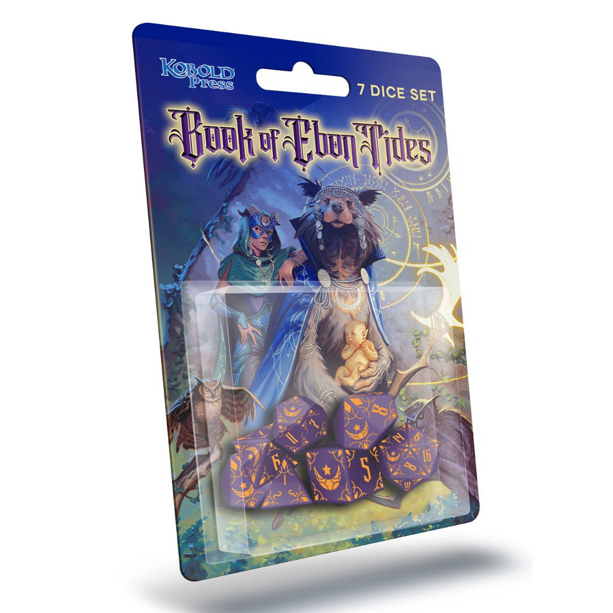 Kobold Press Book of Ebon Tides 7 Dice Set