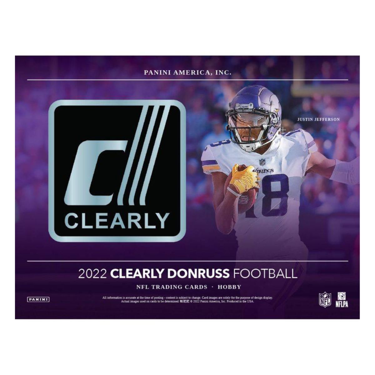 NFL - 2022 Clearly Donruss Hobby Football Cards (Display of 4)
