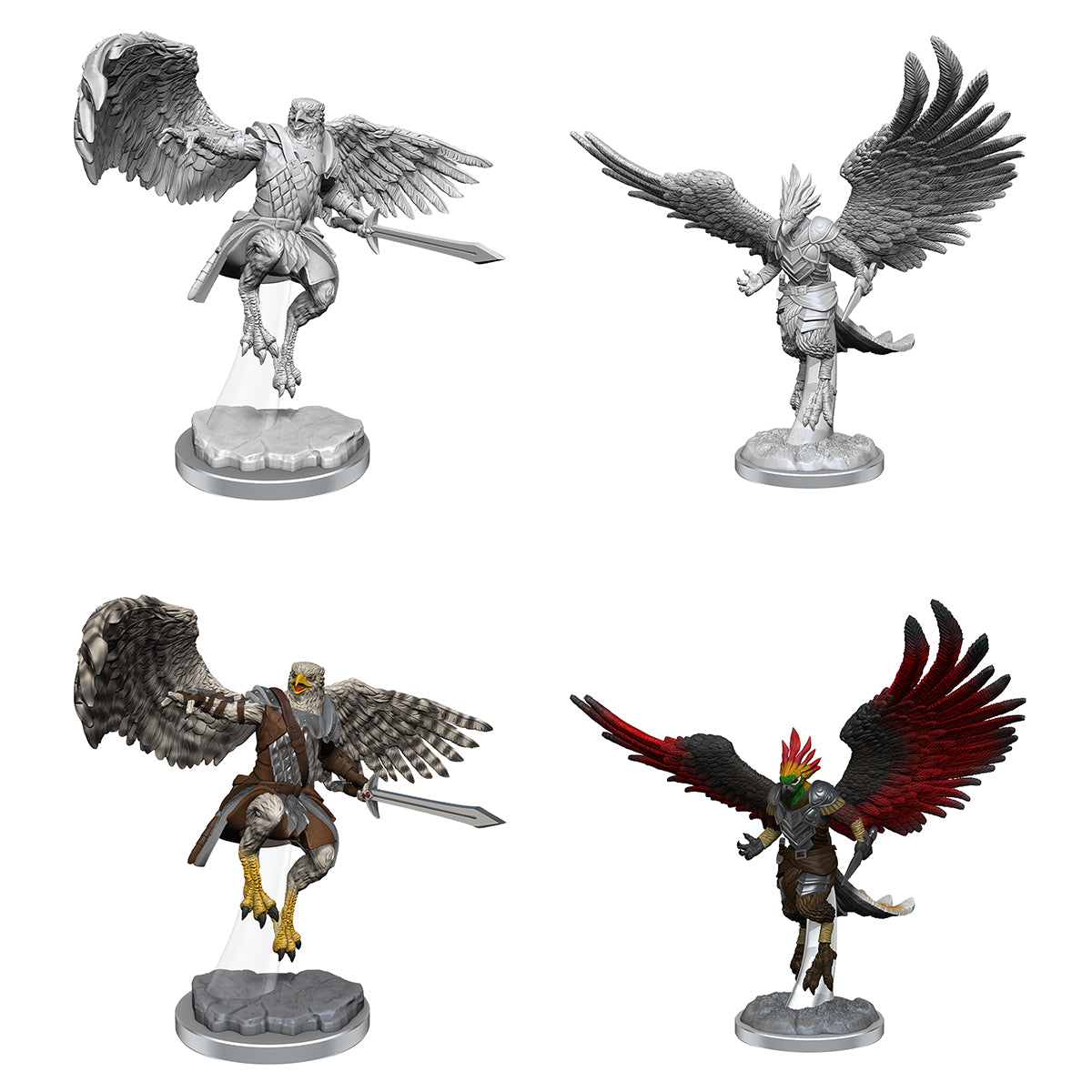 D&D Nolzurs Marvelous Unpainted Miniatures Aarakocra Paladins