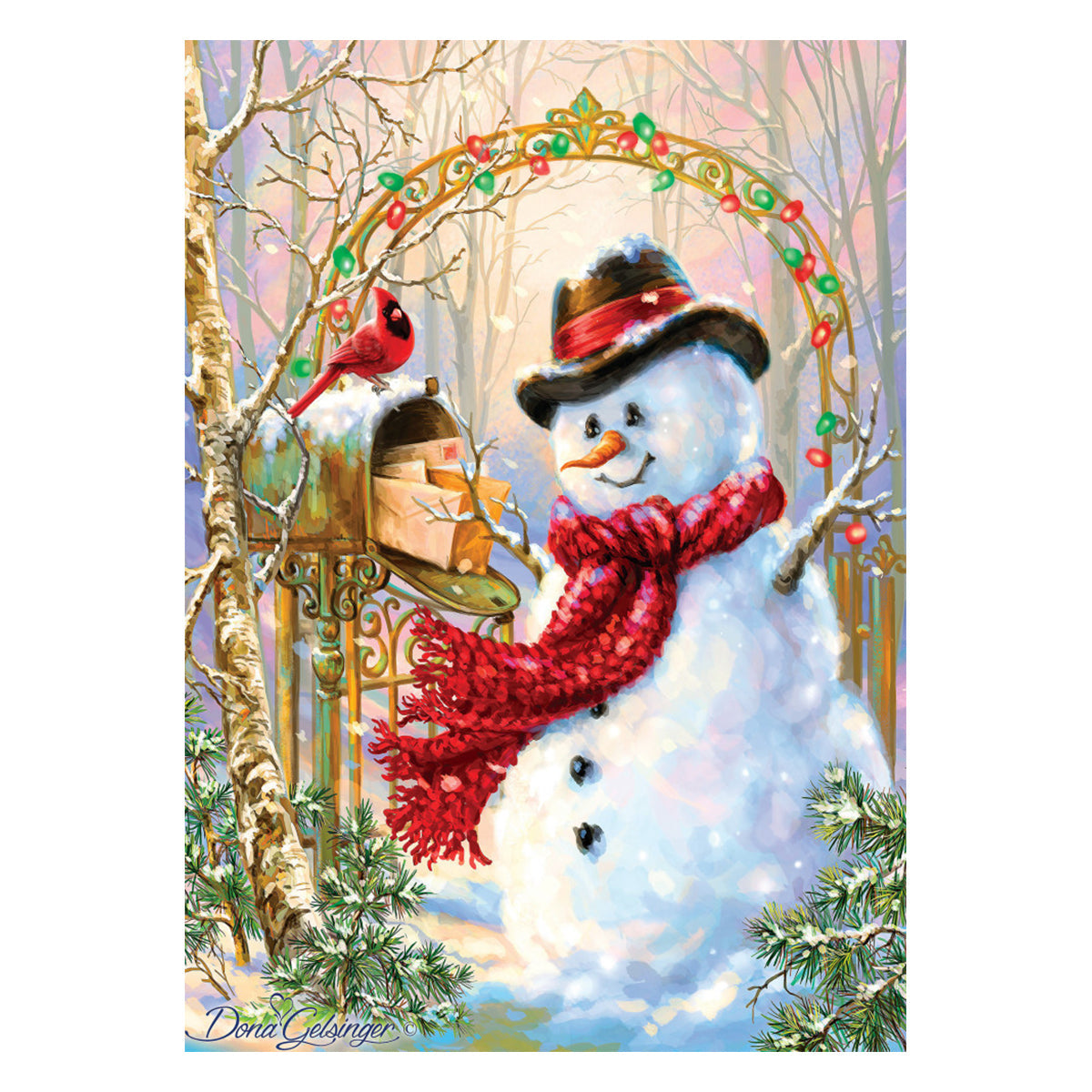 Masterpieces Puzzle Holiday Glitter Letters to Frosty Puzzle 500 pieces