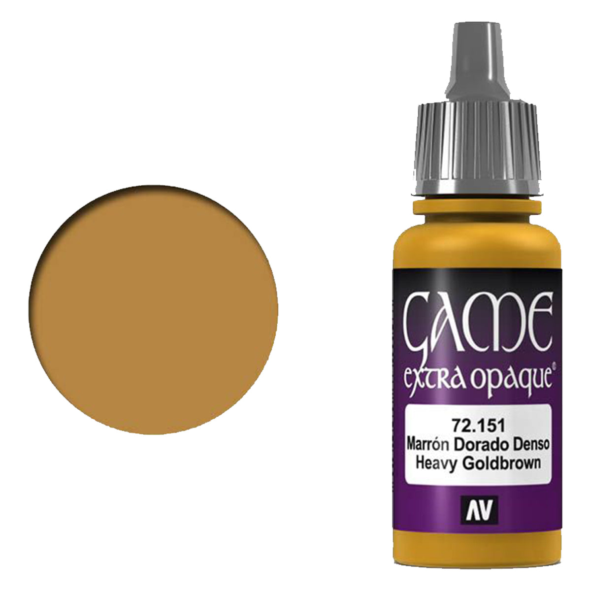 Vallejo Game Colour - Extra Opaque Heavy Gold Brown 17 ml