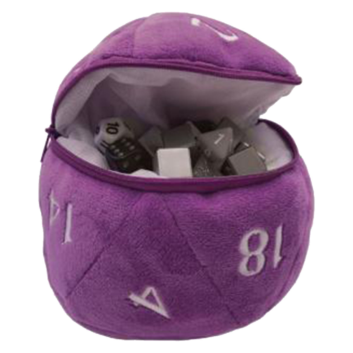 Dungeons & Dragons D20 Plush Dice Bag Purple