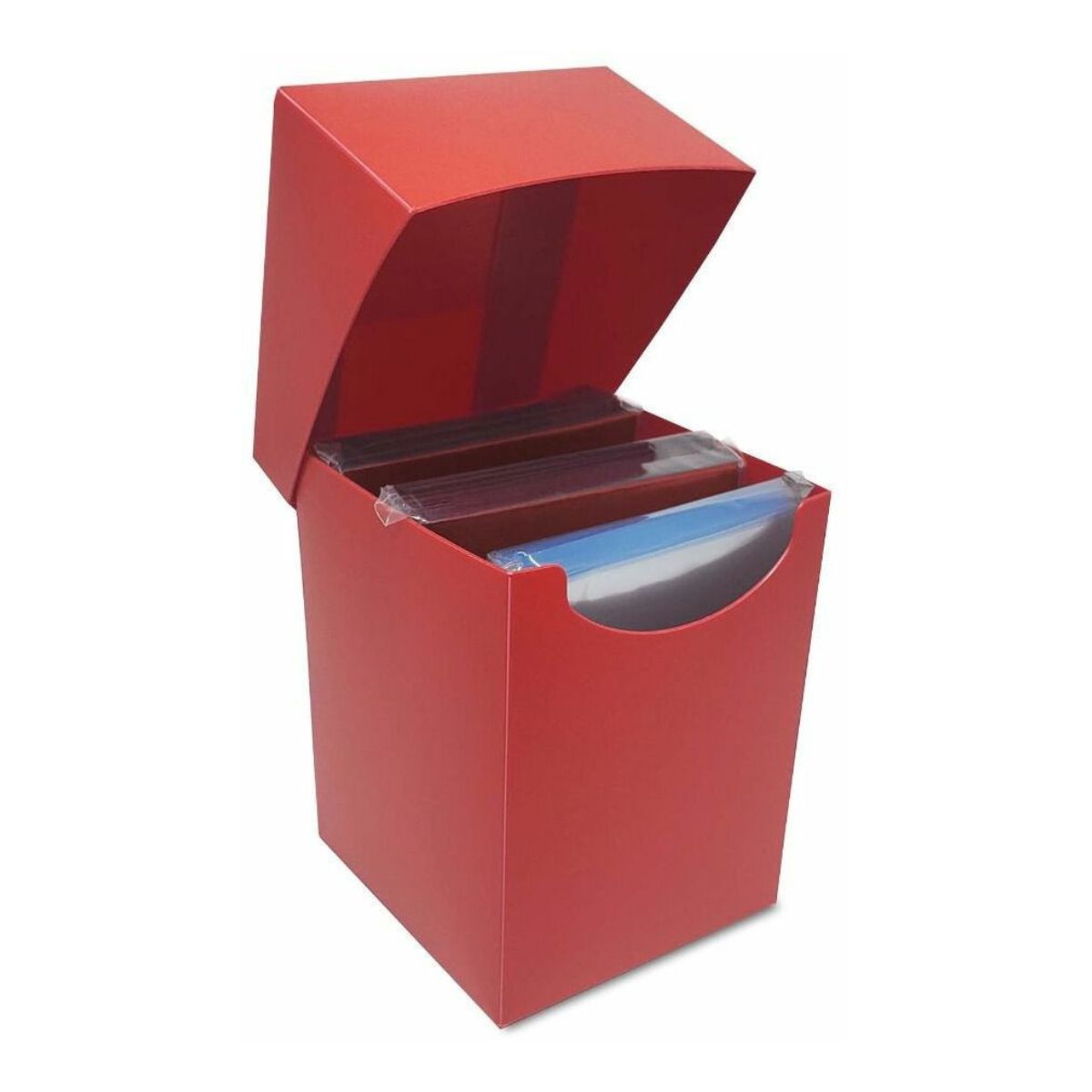 BCW Deck Case Box, Deck Protectors and Inner Sleeves Standard Elite2 Combo Pack Glossy Red