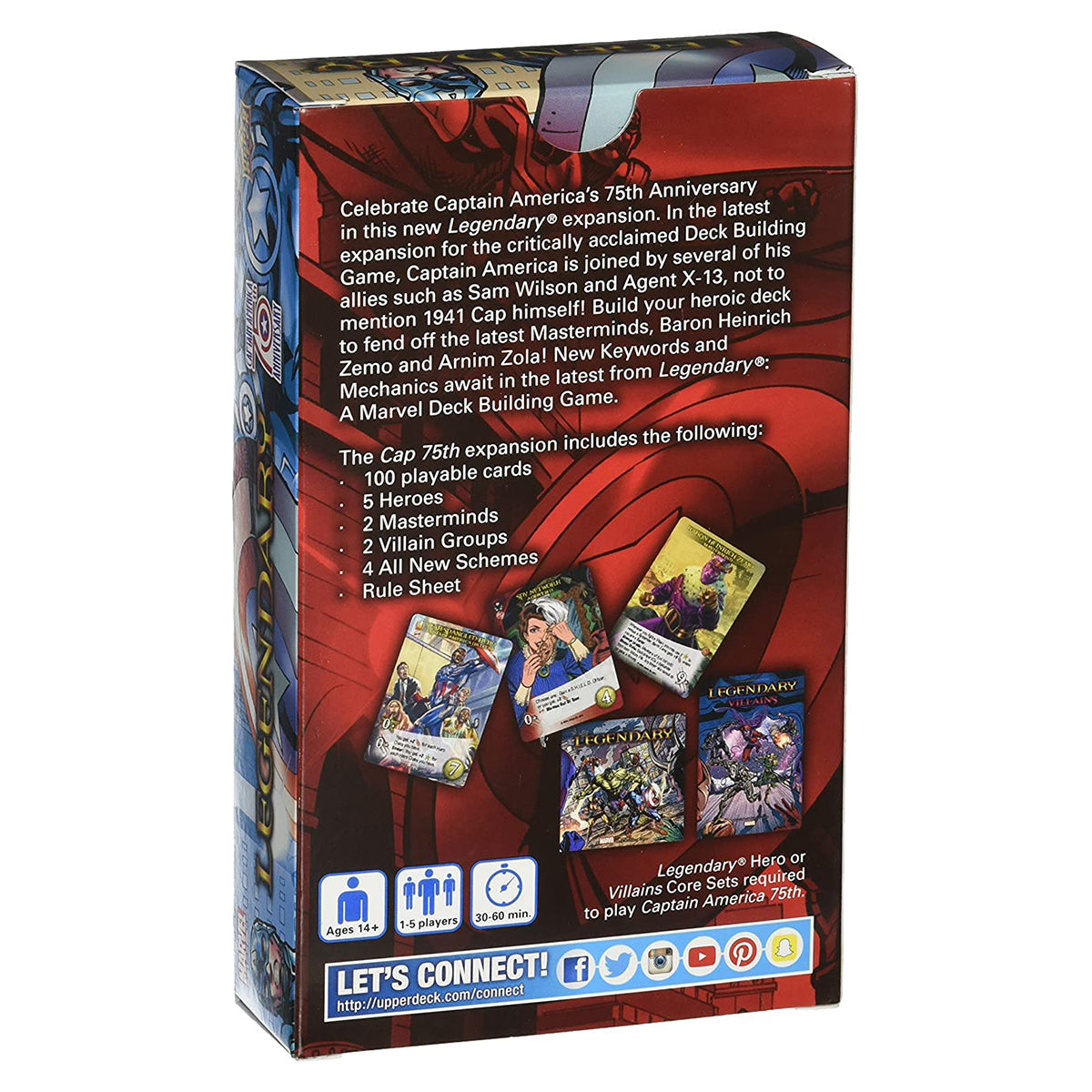 Marvel Legendary Captain America 75th Anniversary Deck Building Game Expansion