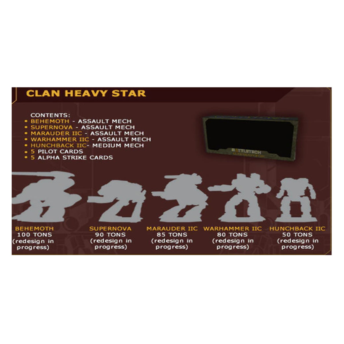 BattleTech RPG Clan Heavy Star