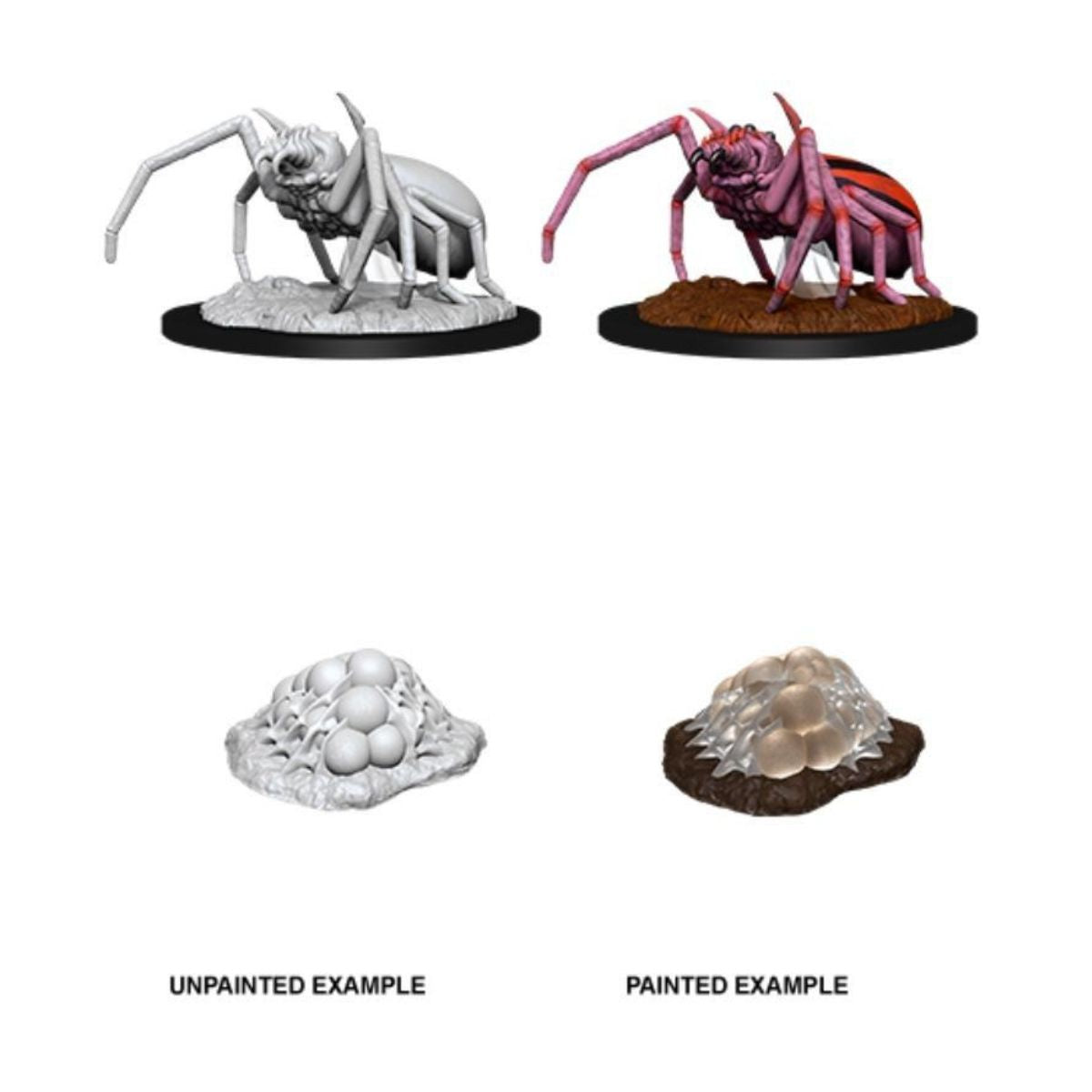D&D Nolzurs Marvelous Unpainted Miniatures Giant Spider & Egg Clutch
