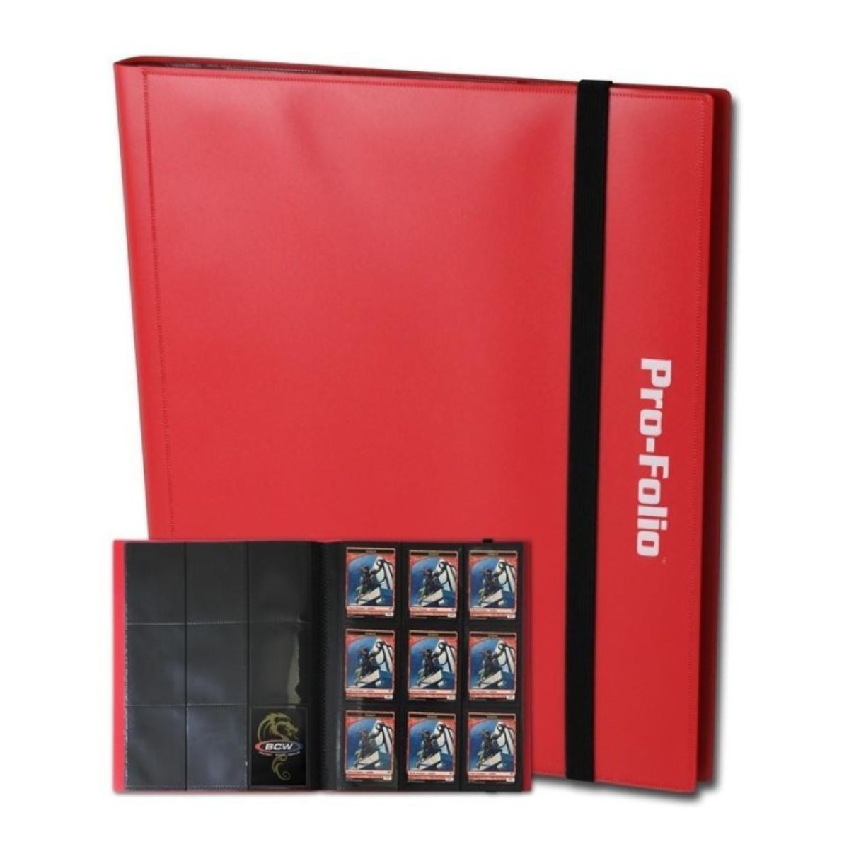 BCW Pro Folio Binder 9 Pocket Red