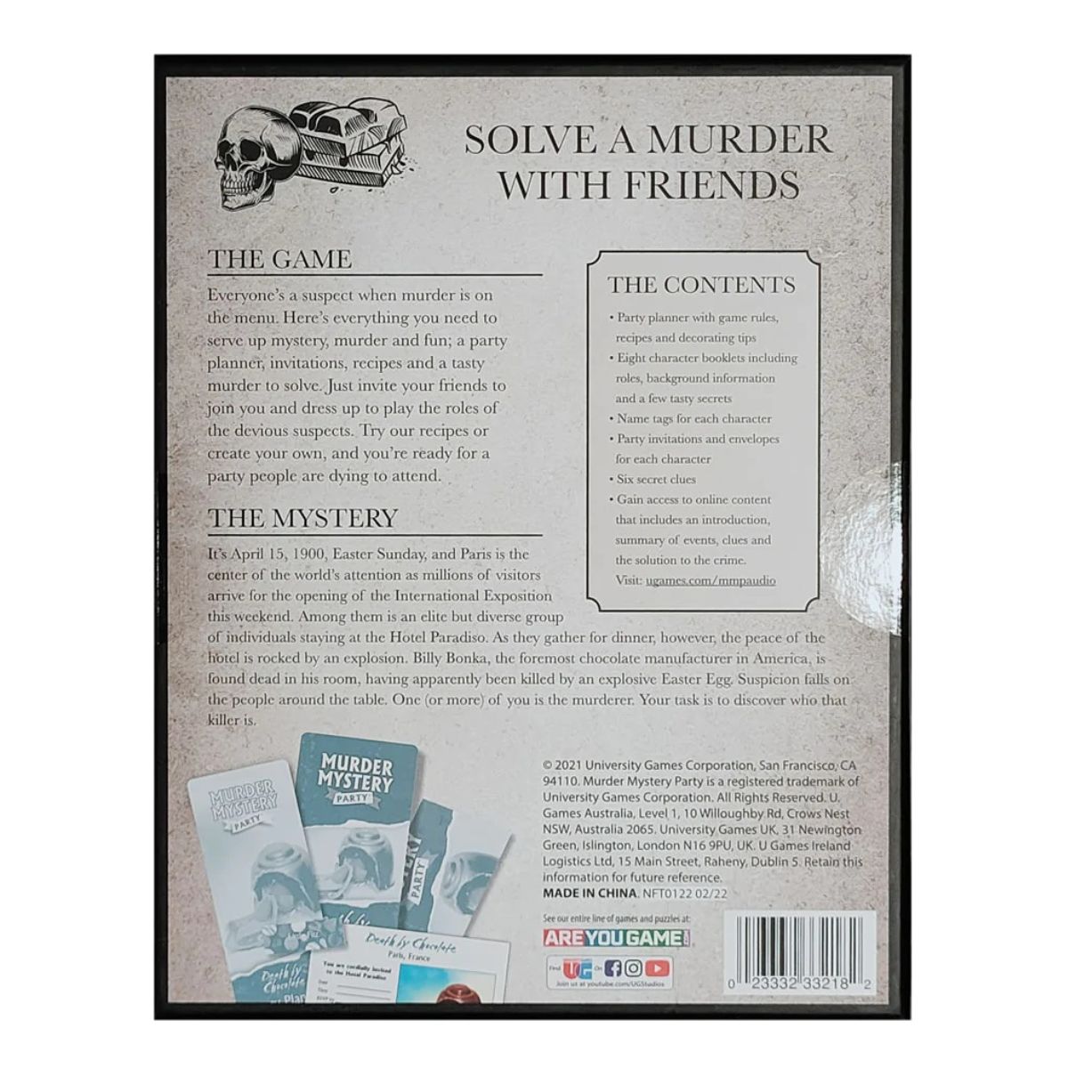 Murder Mystery Party Game - Death by Chocolate