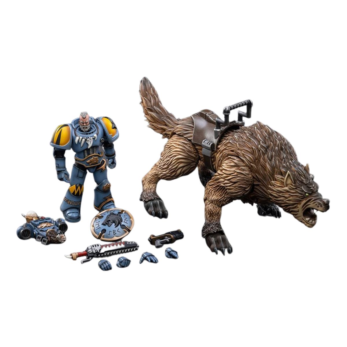 Warhammer Collectibles: 1/18 Scale Space Wolves Thunderwolf Cavalry Bjane