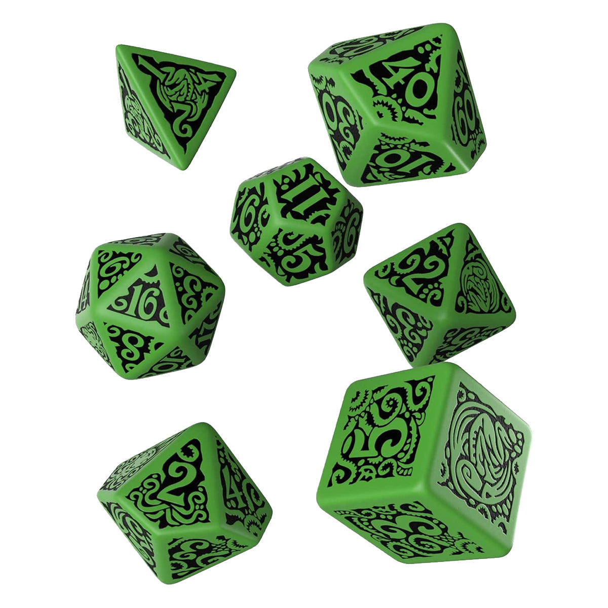 Q Workshop Call of Cthulhu The Outer Gods Cthulhu Dice Set 7