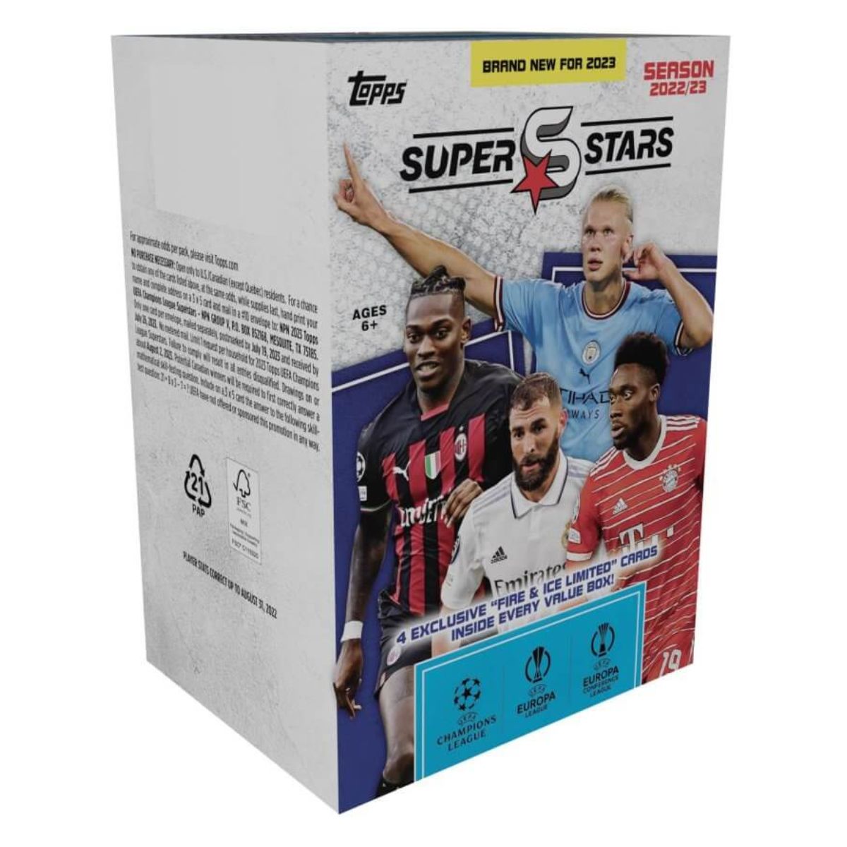 TOPPS UEFA Football Superstars 2023 Value Box