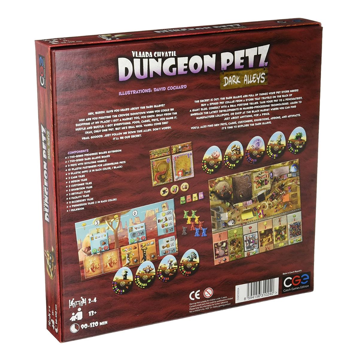 Dungeon Petz Dark Alleys Board Game