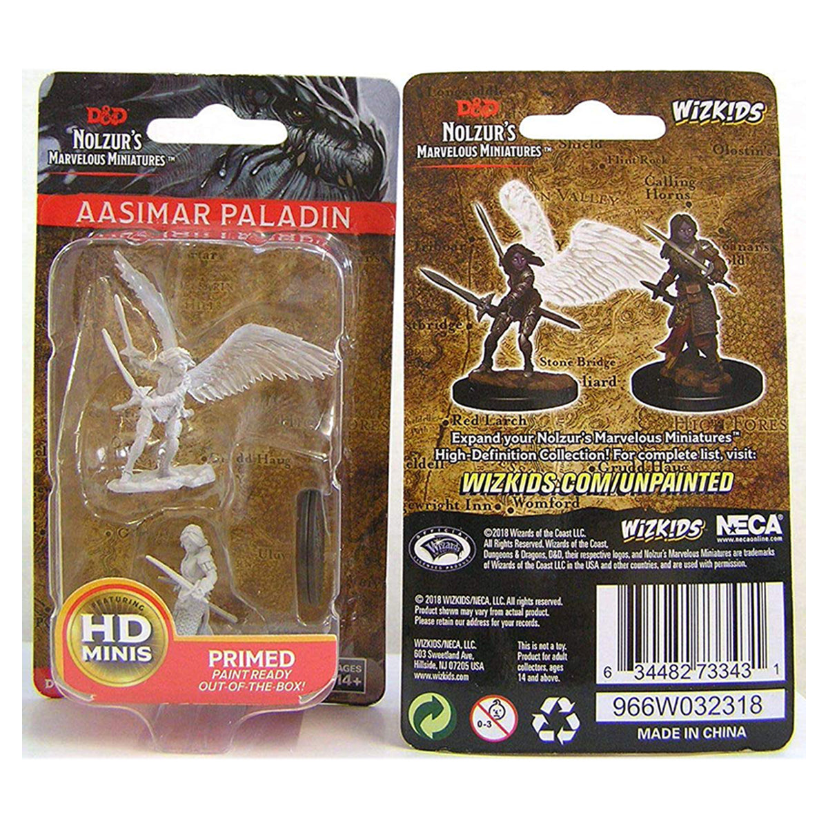 D&D Nolzurs Marvelous Unpainted Miniatures Aasimar Female Paladin