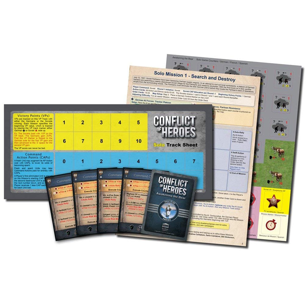 Conflict of Heroes Eastern Front Board Game Solo Expansion