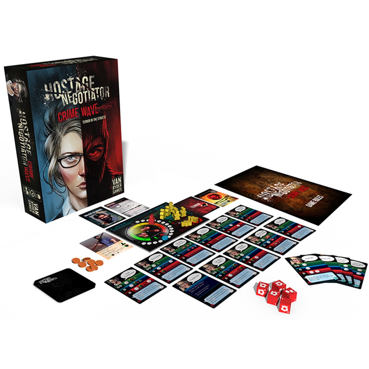 Hostage Negotiator Crime Wave Standalone Game plus Storage Box