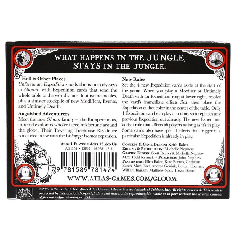 Gloom 2nd Edition Unfortunate Expeditions Expansion