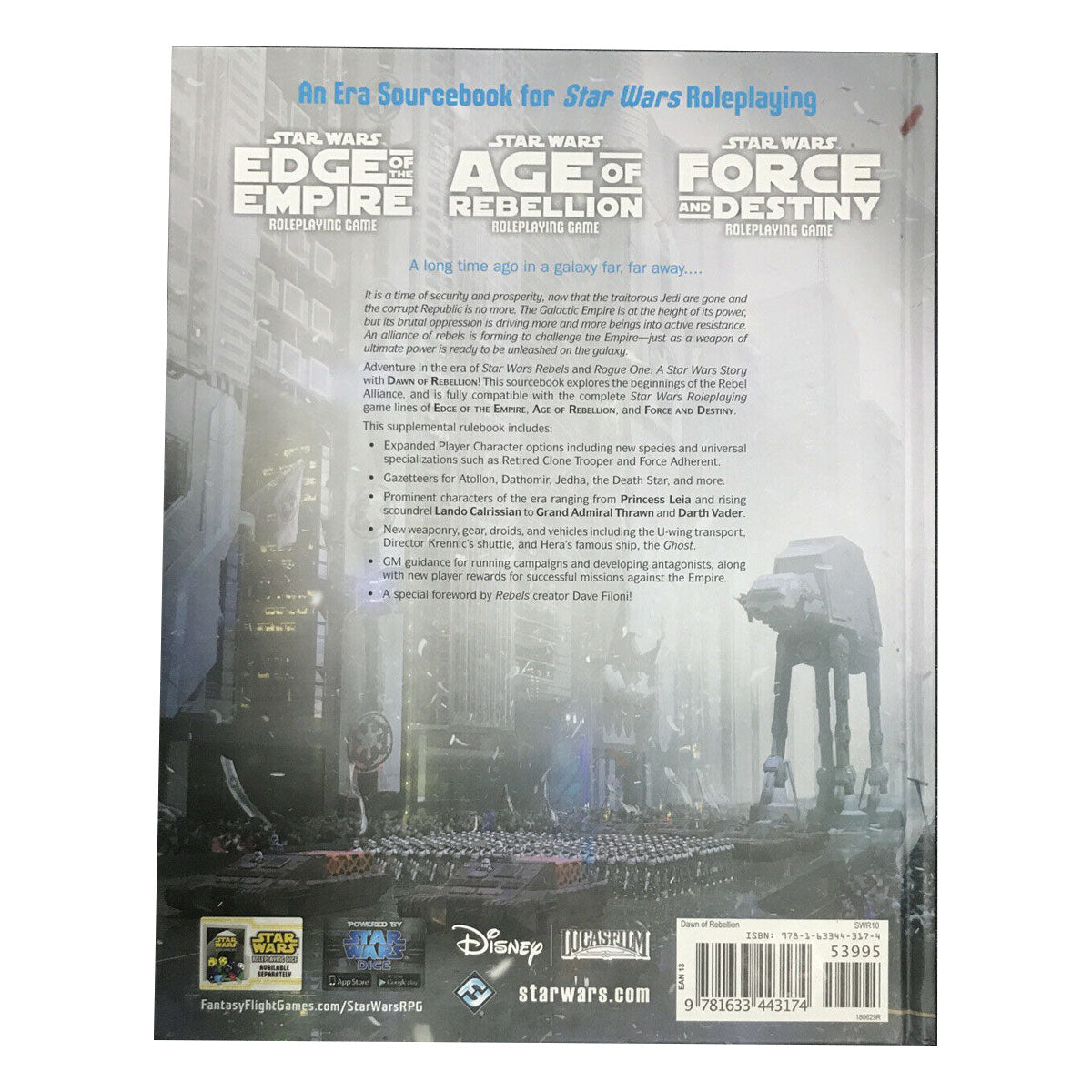 Star Wars RPG Dawn of Rebellion