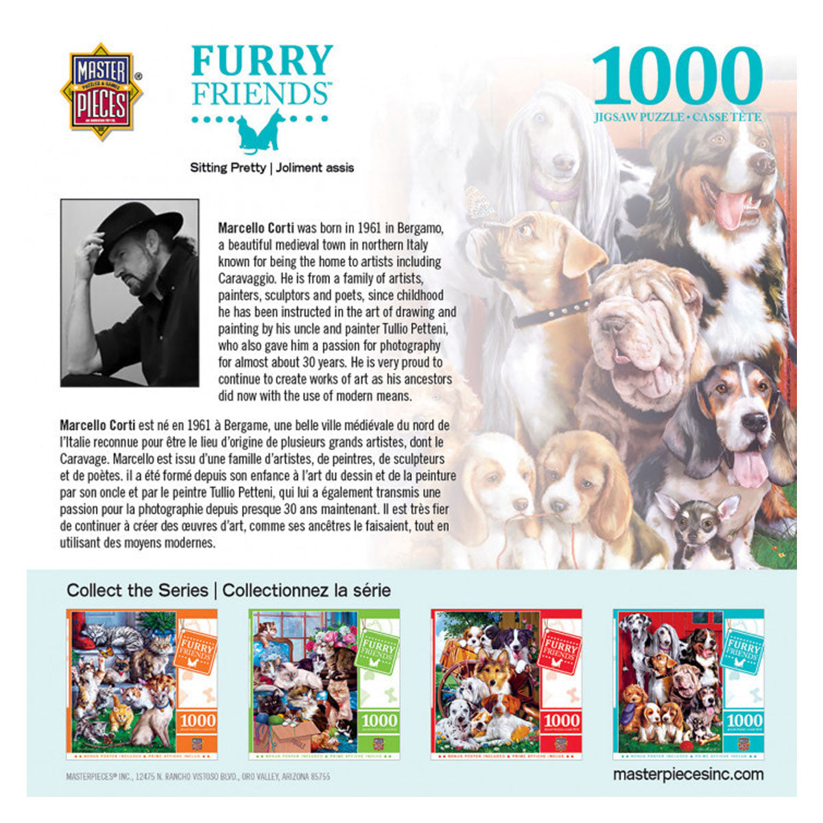 Masterpieces Puzzle Furry Friends Sitting Pretty Puzzle 1000 pieces