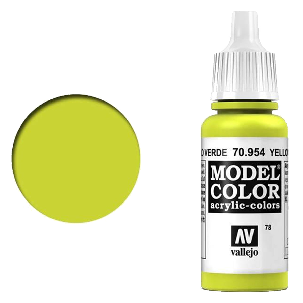Vallejo Model Colour - Yellow Green 17 ml