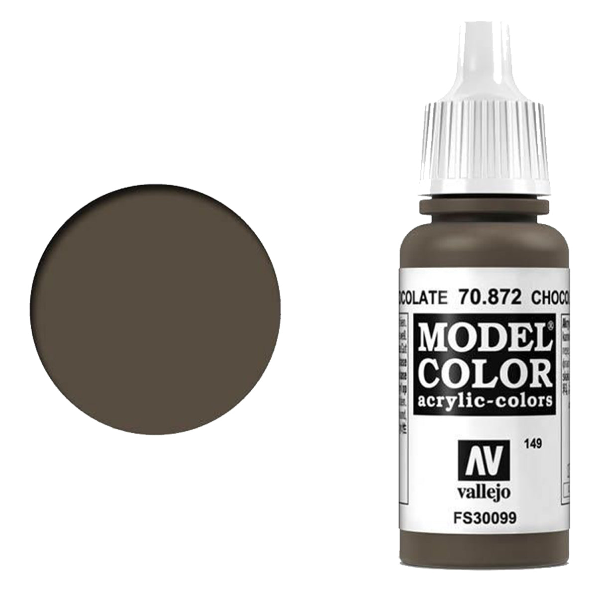 Vallejo Model Colour - Chocolate Brown 17 ml