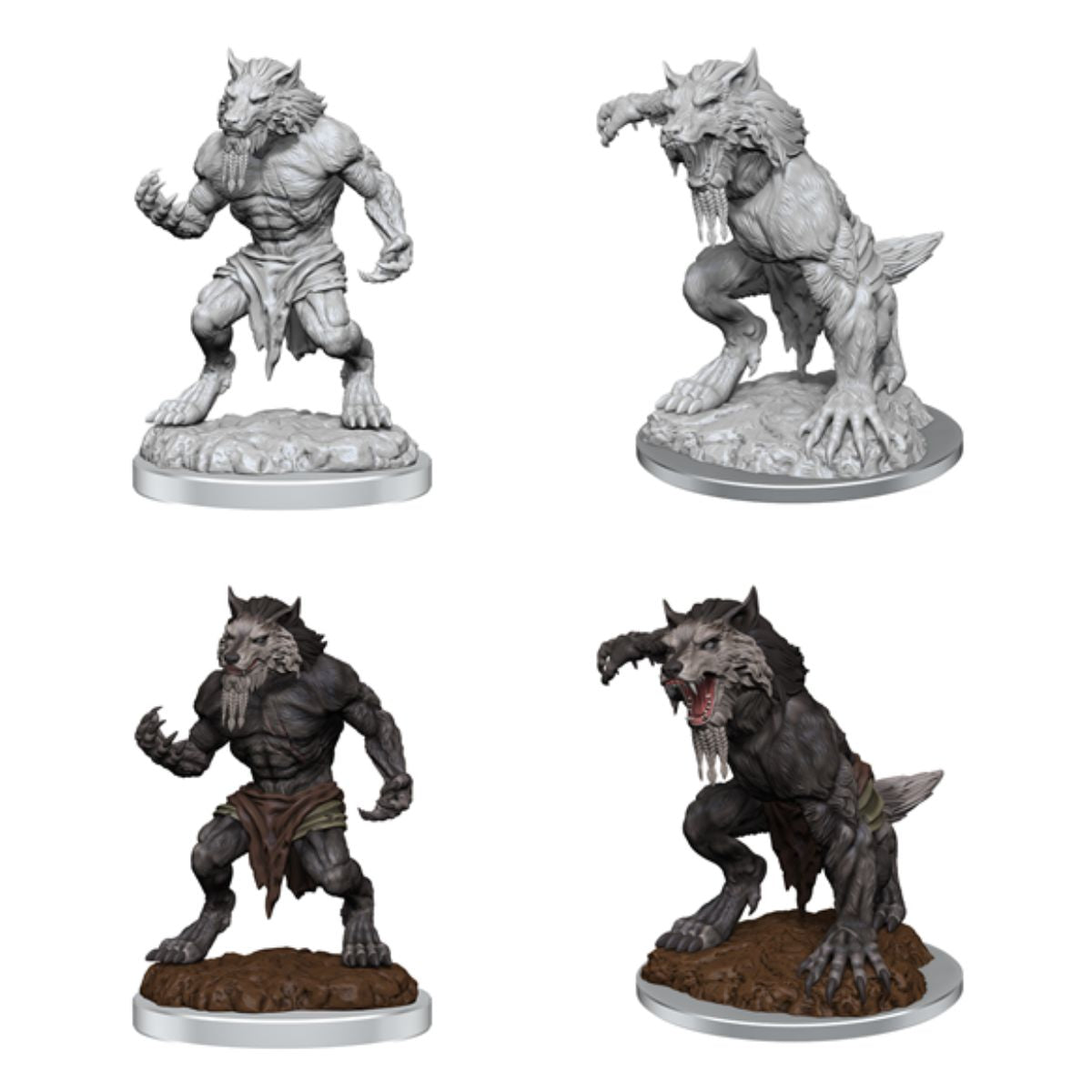 Critical Role Unpainted Miniatures Fey Werewolves