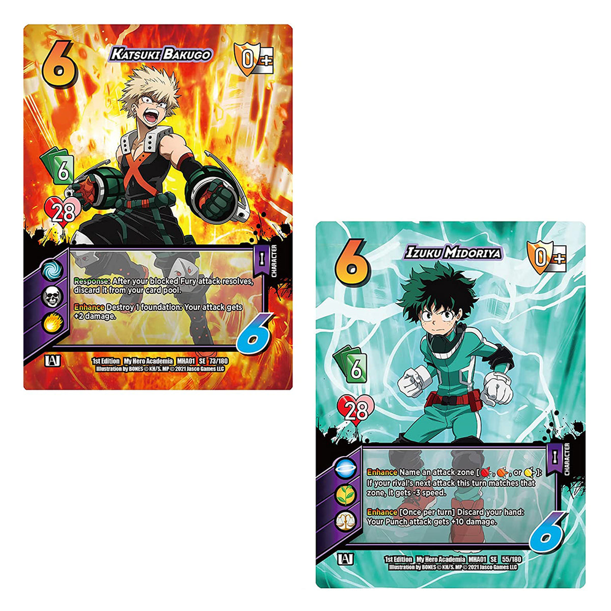 Midoriya vs Bakugo Rival Decks 2-Player My Hero Academia CCG