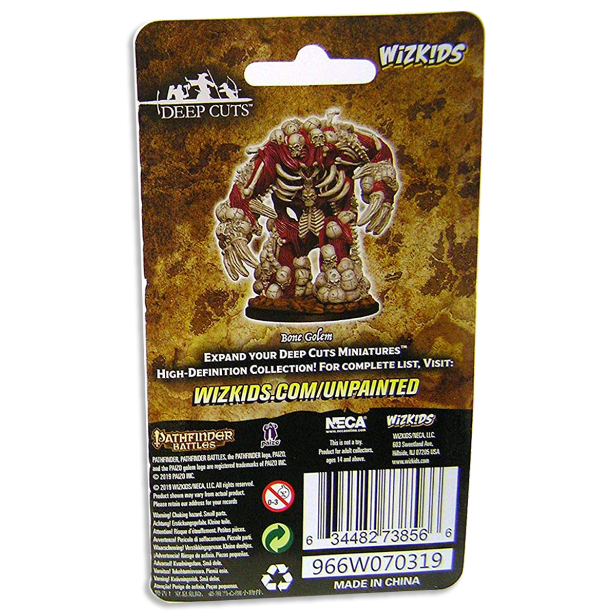 Pathfinder Deep Cuts Unpainted Miniatures Bone Golem