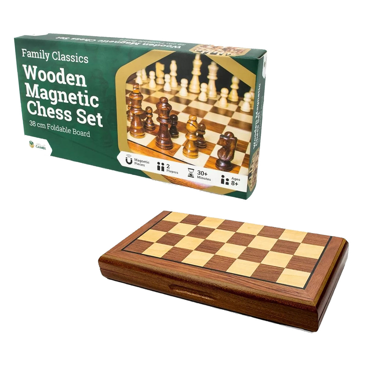 LPG Wooden Magnetic Chess Set 38 cm