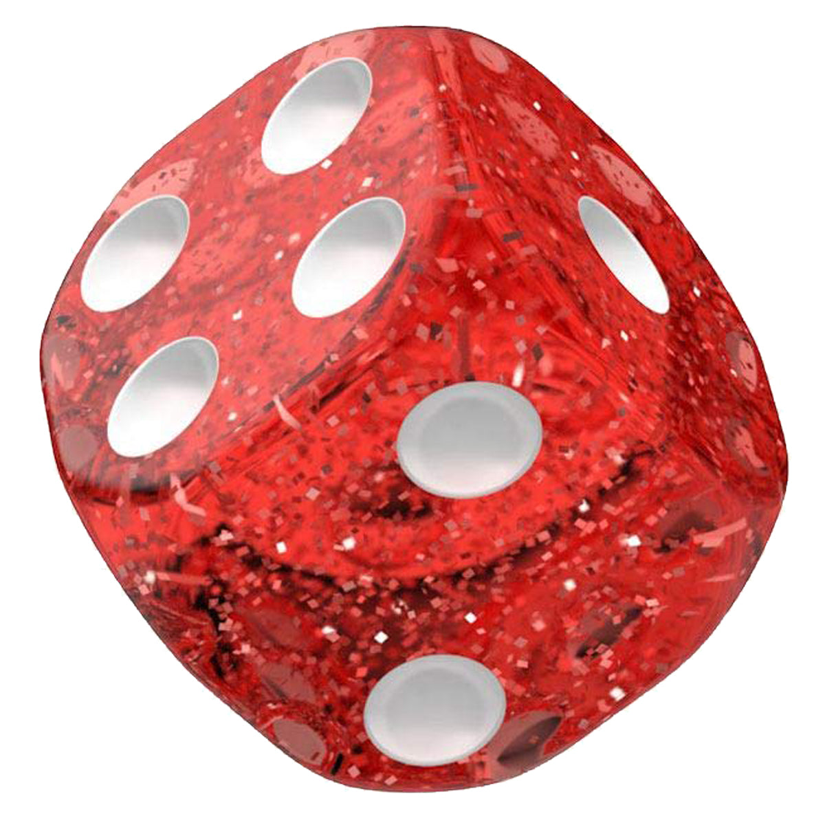Oakie Doakie Dice D6 16 mm Speckled Red 12pc