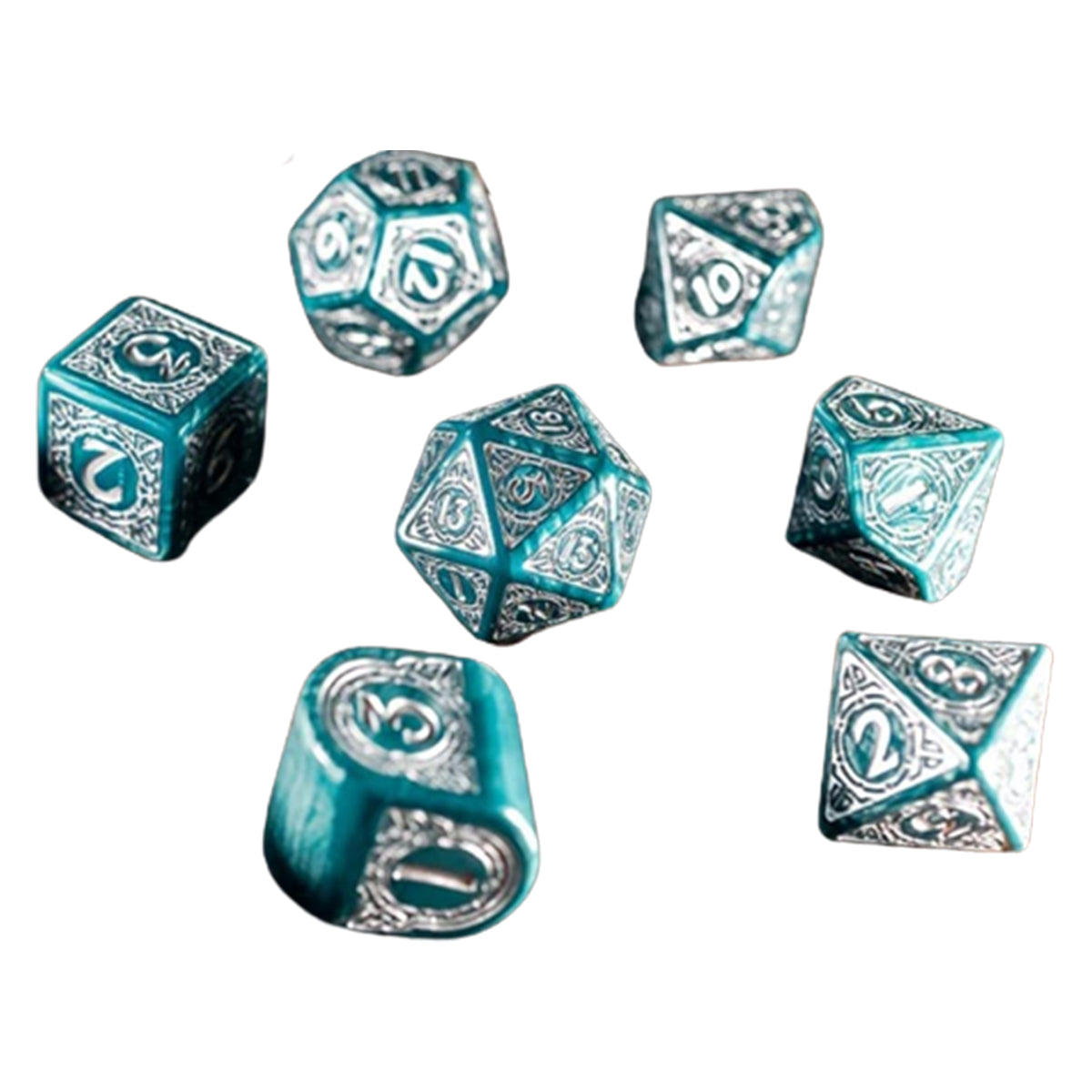 Q Workshop Viking Modern Mjolnir Dice Set 7