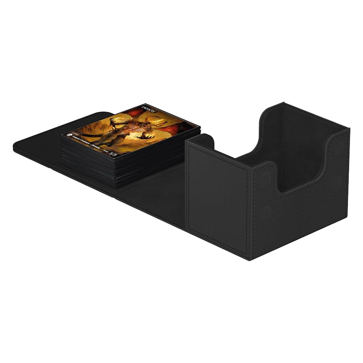 Ultimate Guard Sidewinder 80+ Xenoskin Monocolor Black Deck Box