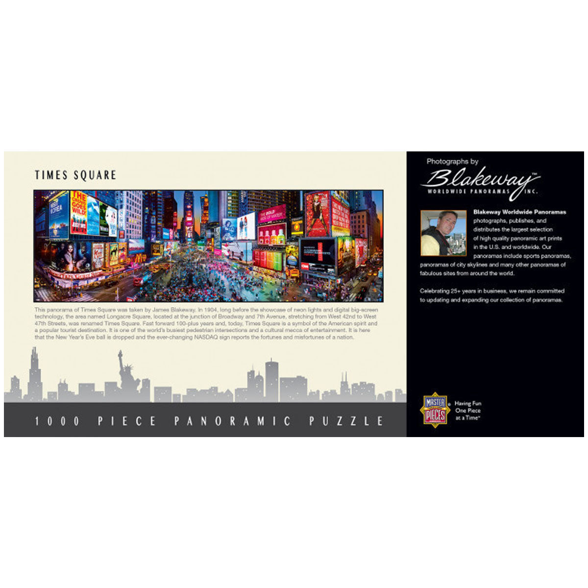 Masterpieces Puzzle City Panoramic New York Times Square Puzzle 1000 pieces