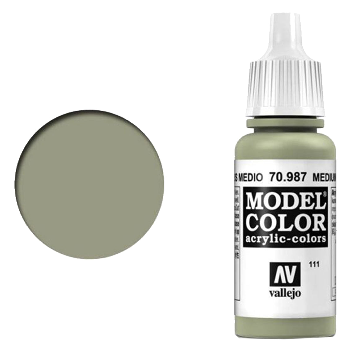 Vallejo Model Colour - Medium Grey 17 ml