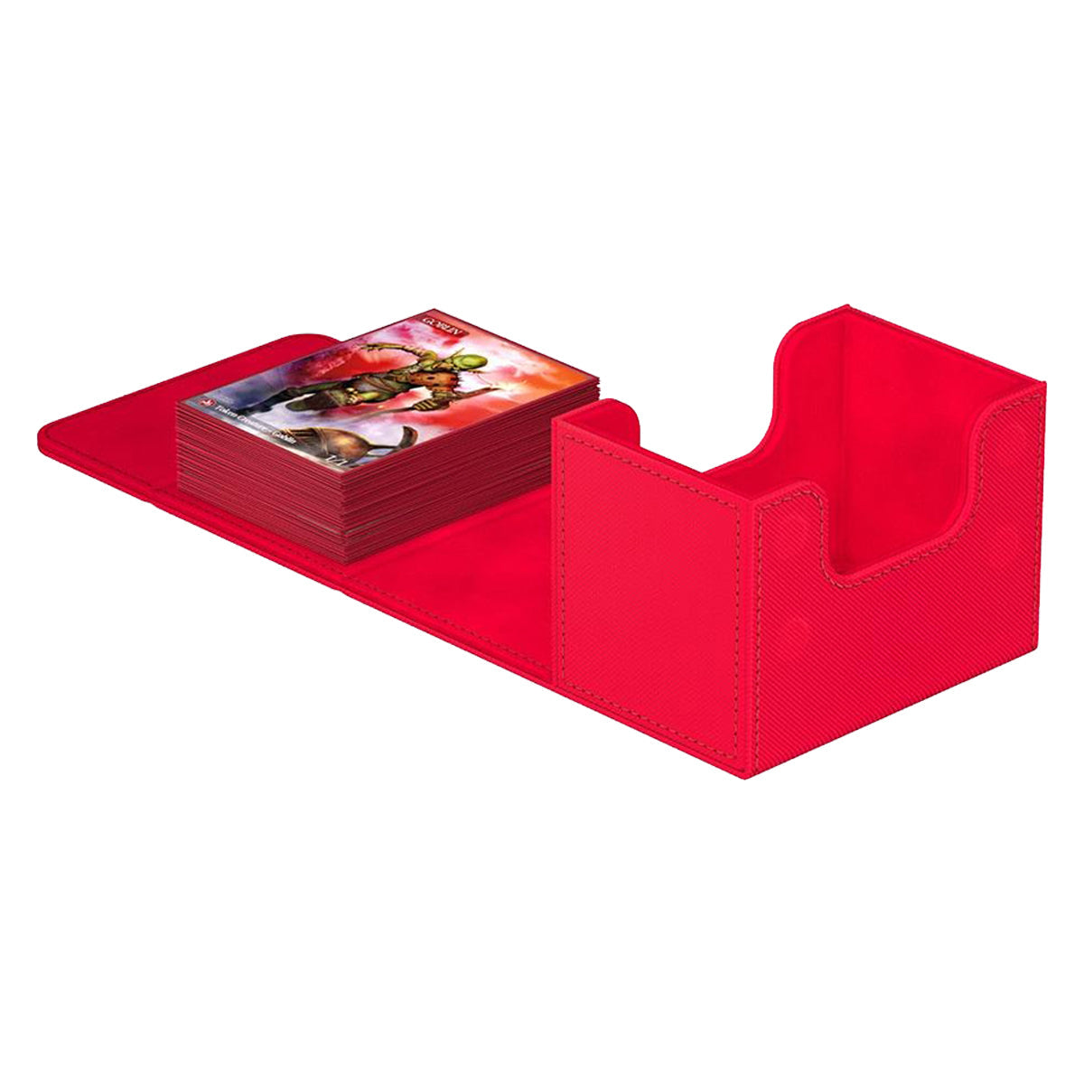 Ultimate Guard Sidewinder 80+ Xenoskin Monocolor Red Deck Box
