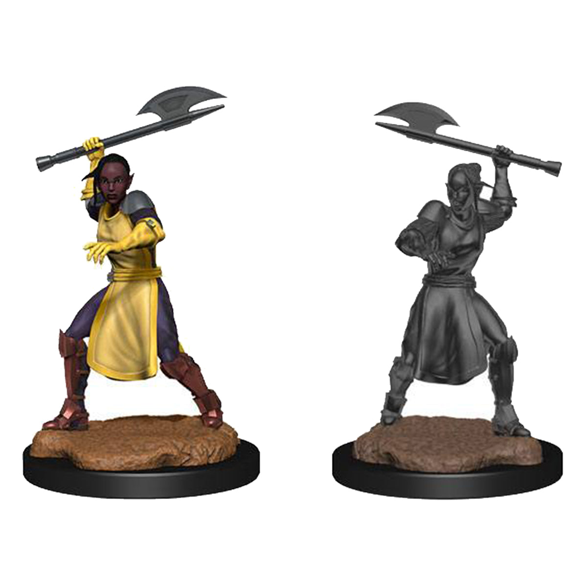 Critical Role Unpainted Miniatures Half Elf Echo Knight and Echo Female 2ct