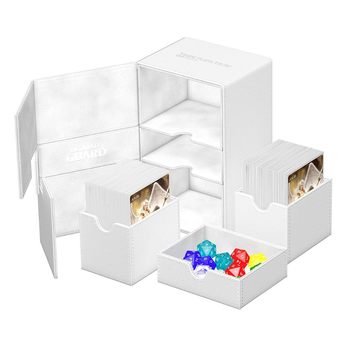 Ultimate Guard Flip n Tray 160+ XenoSkin Monocolor White Deck Box