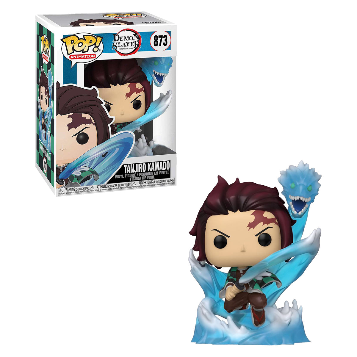 Demon Slayer - Tanjiro with Dragon Glow Translucent Pop! Vinyl