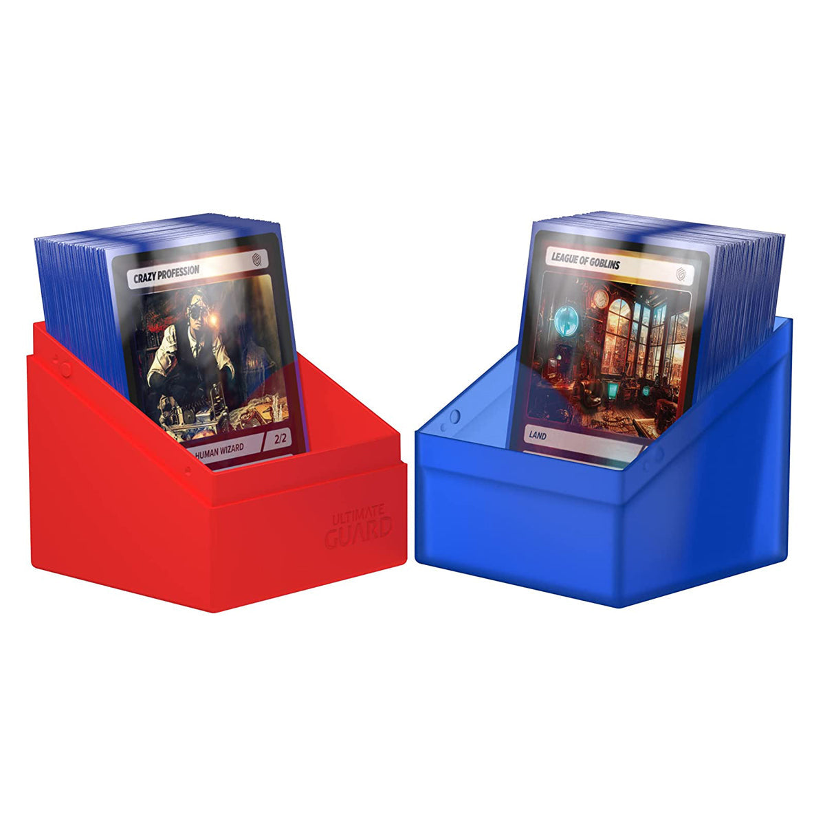 Ultimate Guard Synergy Boulder 100+ Blue/Red Deck Box