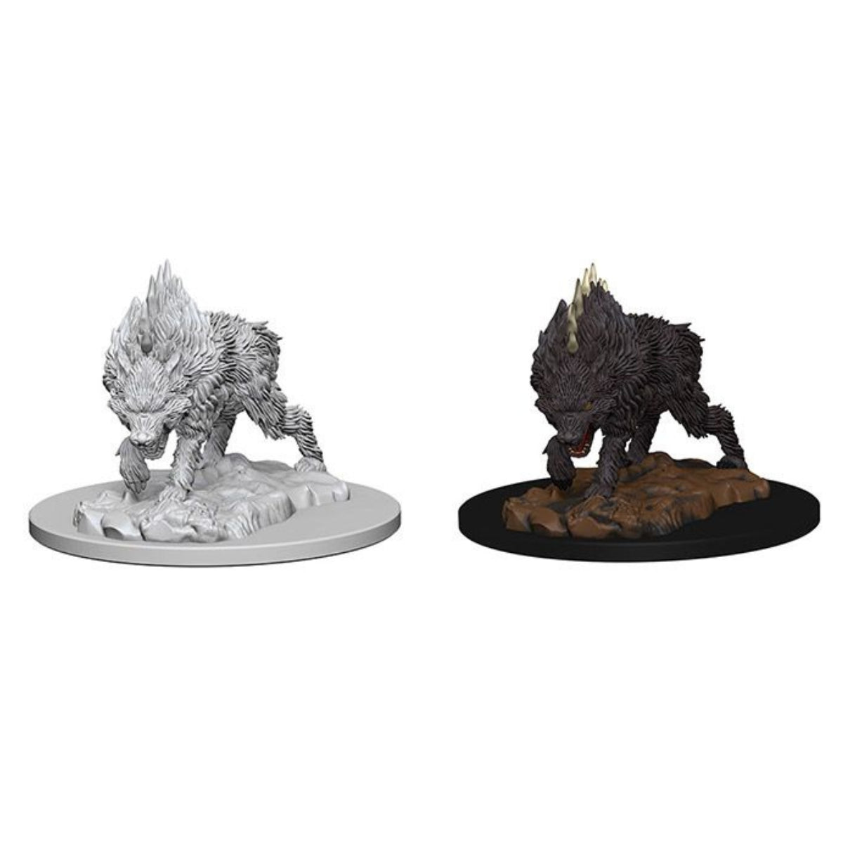 Pathfinder Deep Cuts Unpainted Miniatures Dire Wolf