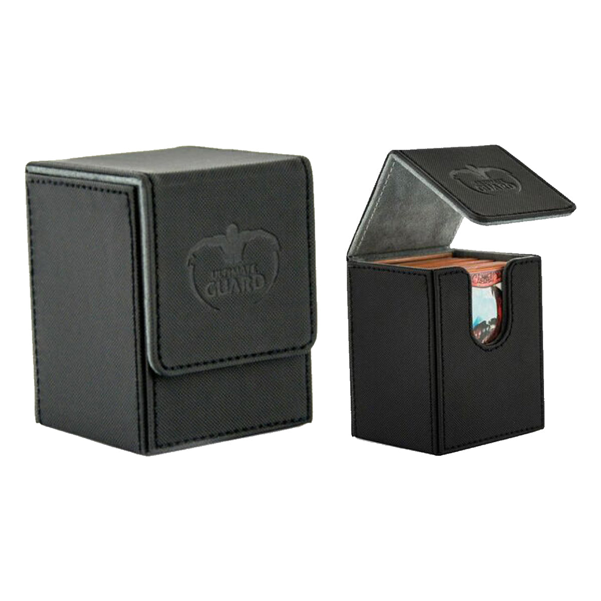 Ultimate Guard Flip Deck Case 100+ Standard Size XenoSkin Black Deck Box